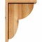 Ekena Millwork Crestline Rough Sawn Corbel w/Backplate, Western Red Cedar, 6"W x 12"D x 16"H COR06X12X16CRE01RWR - alternate 3